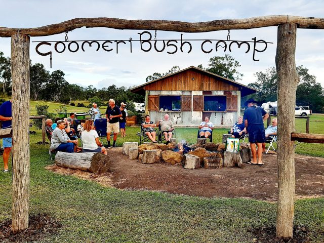 Goomeri Bush Camp camfire sign 2